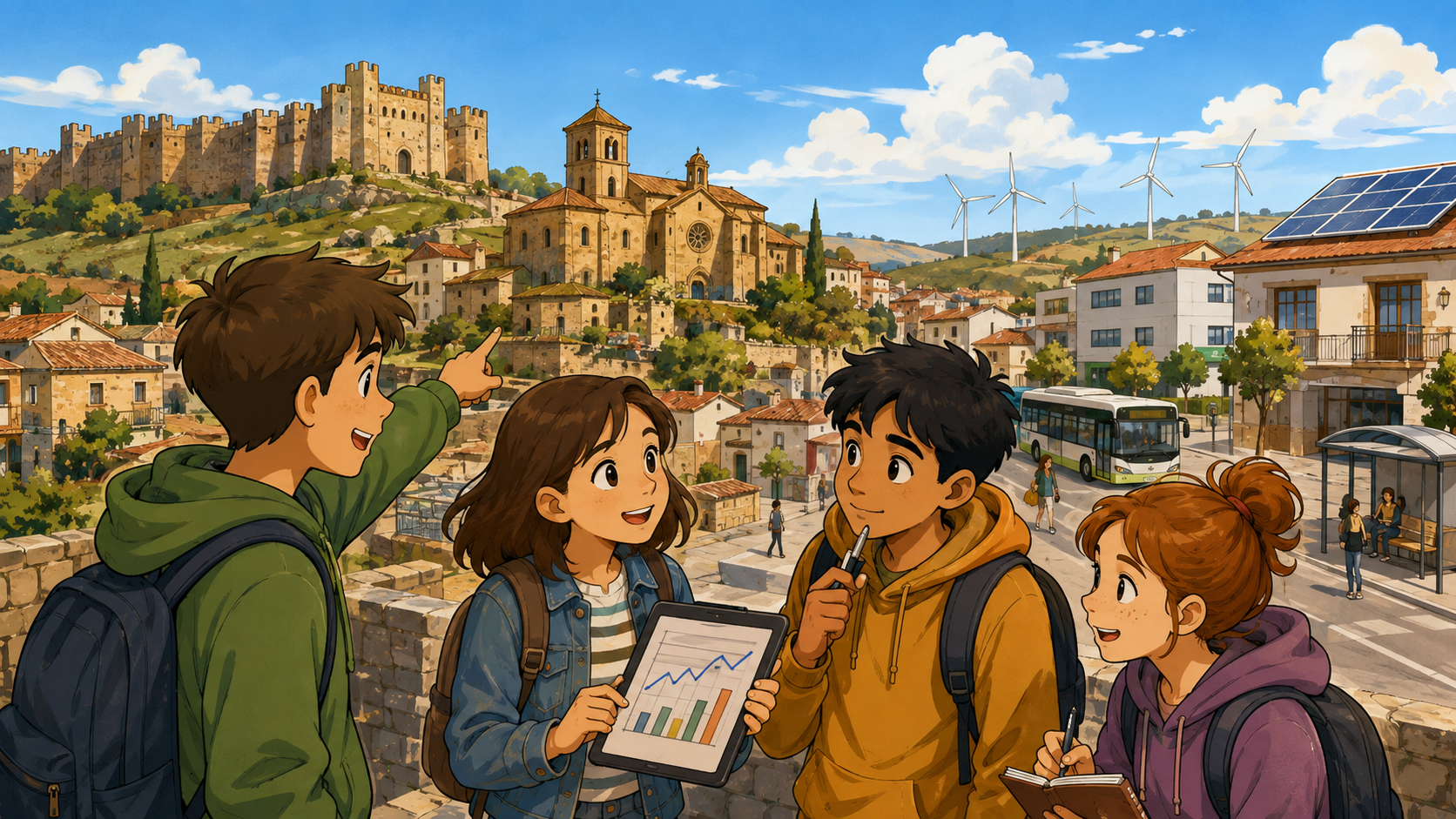 Portada de la situación de aprendizaje Castilla y León: localidades con pasado, ¿localidades con futuro?