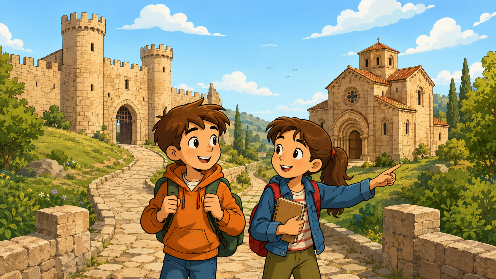 Portada de la situación de aprendizaje Guardianes del tiempo: una ruta por la Castilla y León medieval
