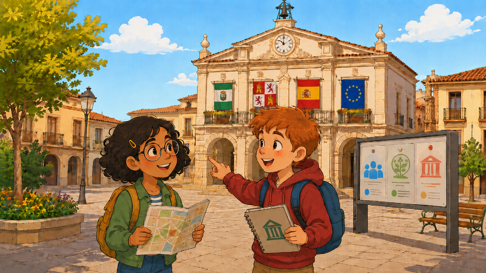 Portada de la situación de aprendizaje De nuestro ayuntamiento a Europa: misión ciudadanía